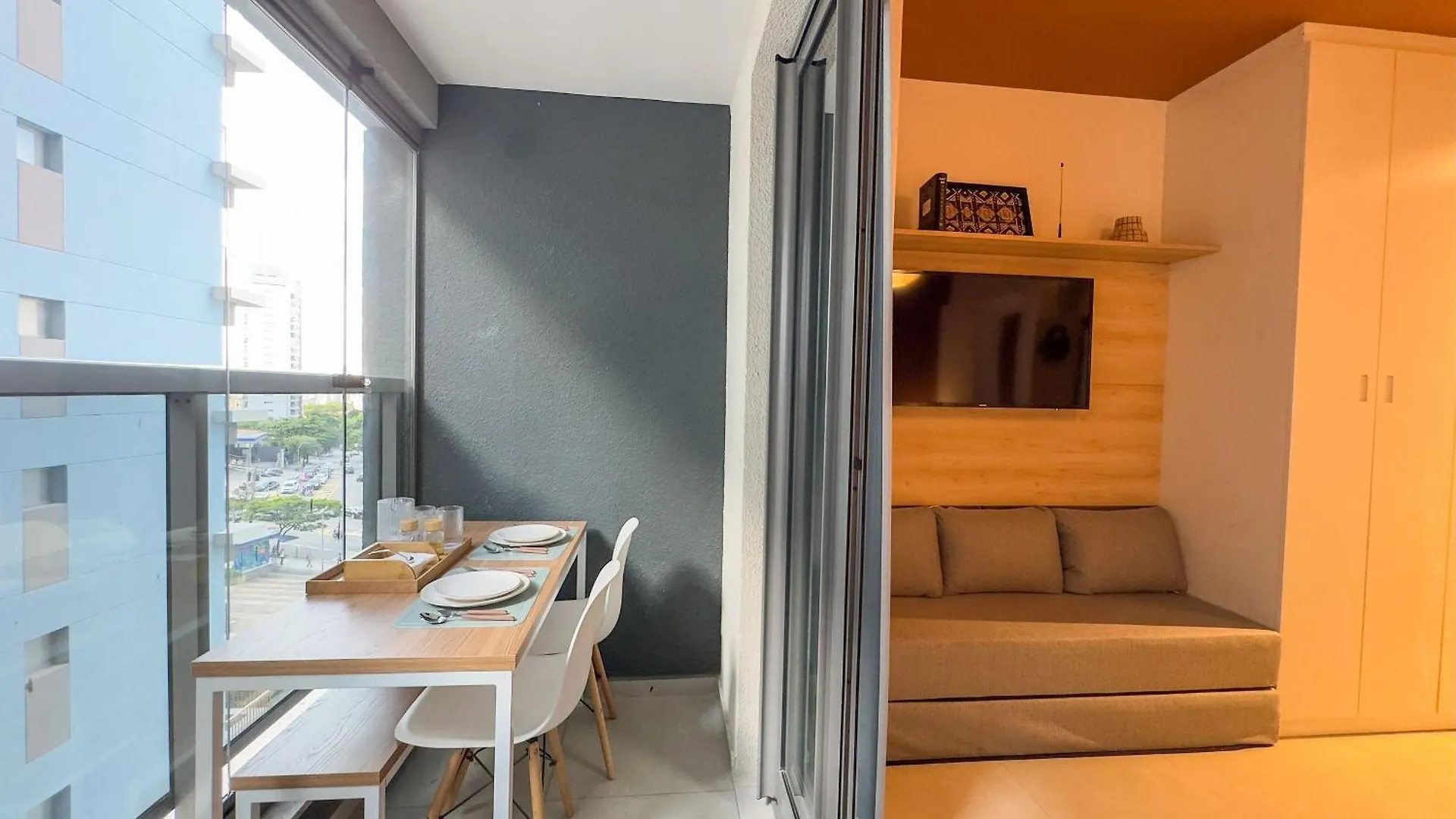 Appartement Estudio Na Frente Do Metro V. Mada Ate 4 Hospedes São Paulo Brazilië